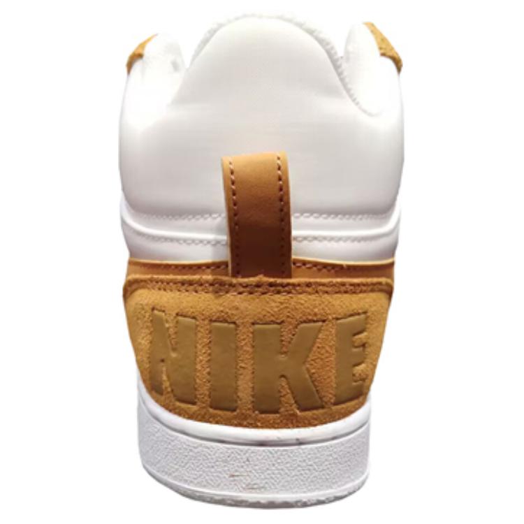 Nike  Court Borough Mid Premium White Flax Women Sneakers Brown HV1802-121