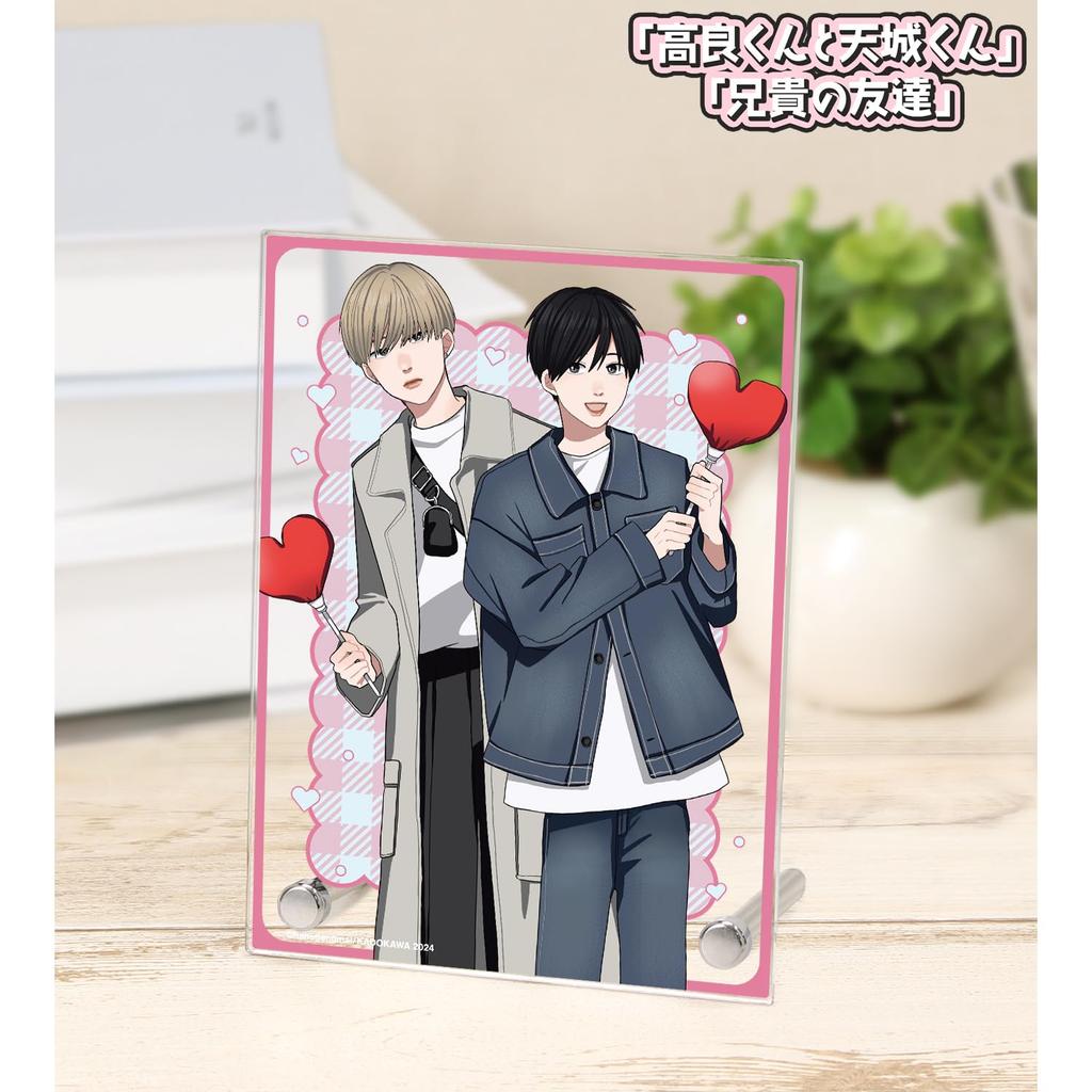 And Original Illustration by Mai Hanageno Shun Takara Taichi Amagi Print Sticker Style A6 Acrylic Panel "Takara-kun Amagi-kun" "My Brother's Friend" &