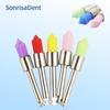 100Pcs/Box Dental Treatment Brush Prevention Brush Polishing Polisher Disposable Pointed Cup Head Brush Head Dental