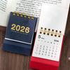 Notebook Calendar 2026 Mini Desk Calendar with Twin Wire Binding for Home Office School Small for Organization