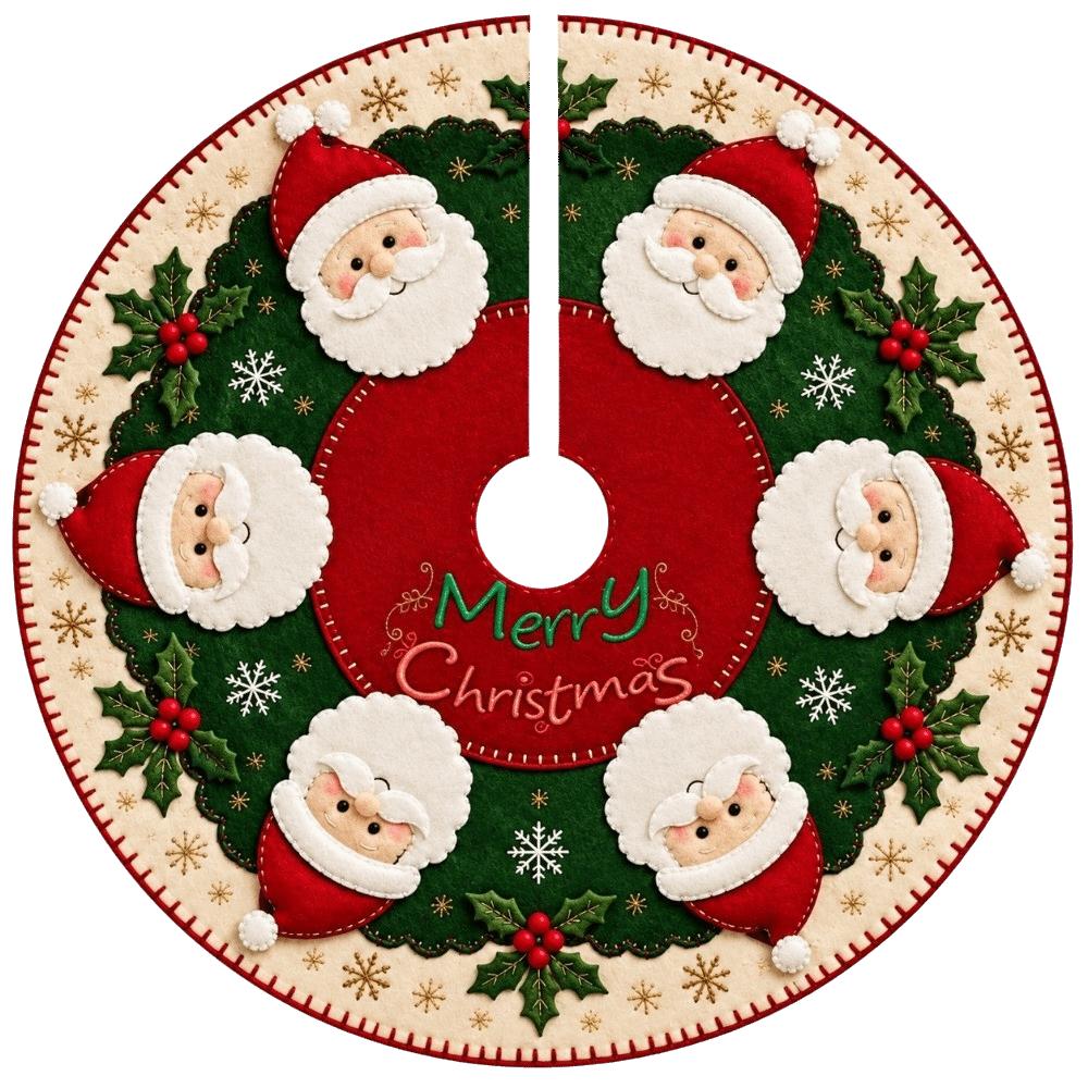 Snowman Christmas Tree Skirt Santa Claus Christmas Decorations Xmas Tree Foot Cover Christmas