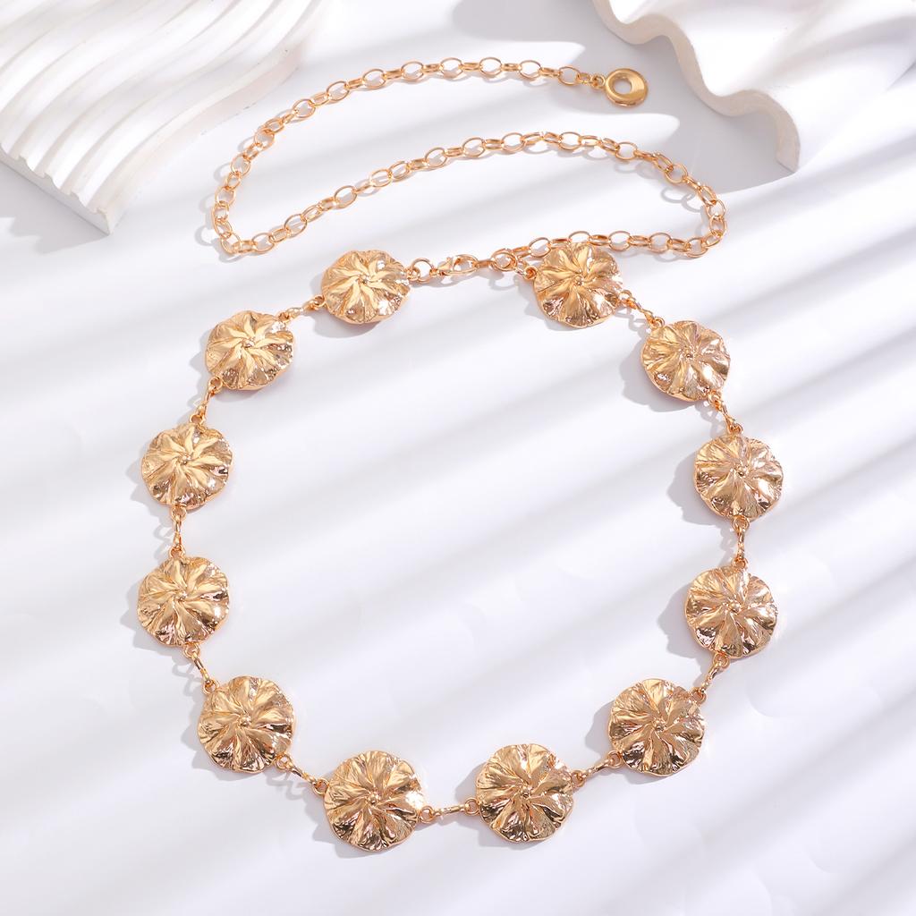 Retro Geometric Fringe Coin Waist Chain For Women Fashion Decorative Belly Dance Dress Ethnic Style Belt