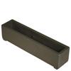 Bem-vindo Wood Plantador de madeira LP60-UB Cor é marrom âmbar Comprimento externo 60 cm Altura 15 cm Profundidade 12,5 cm
