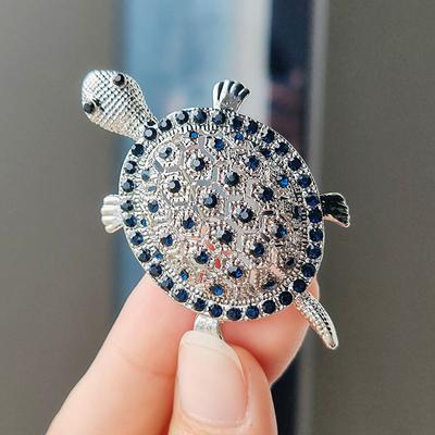 Vintage Cute Cartoon Turtle Animal Broszki Dla Kobiet Mężczyzn Płaszcz Odzież Akcesoria Broszka Pins Party Biżuteria Prezenty