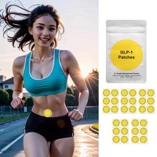 30Pcs/Pack Dopamine Patches Daily Mental Wellness Vegan Mood Motivation Support Patches Natural Wormwood GLP-1 Weight Management Fat Patches