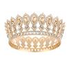 European Princess Queen Tiara King Tiaras Crystal Full Crown Baroque Pageant Crowns  Cake Topper