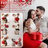 Craft Needle Felting Supply Needle Felted Mouse Handmade Figurine Gifts Mouse Collectible Cute Mouse Mouse Animal Figurine