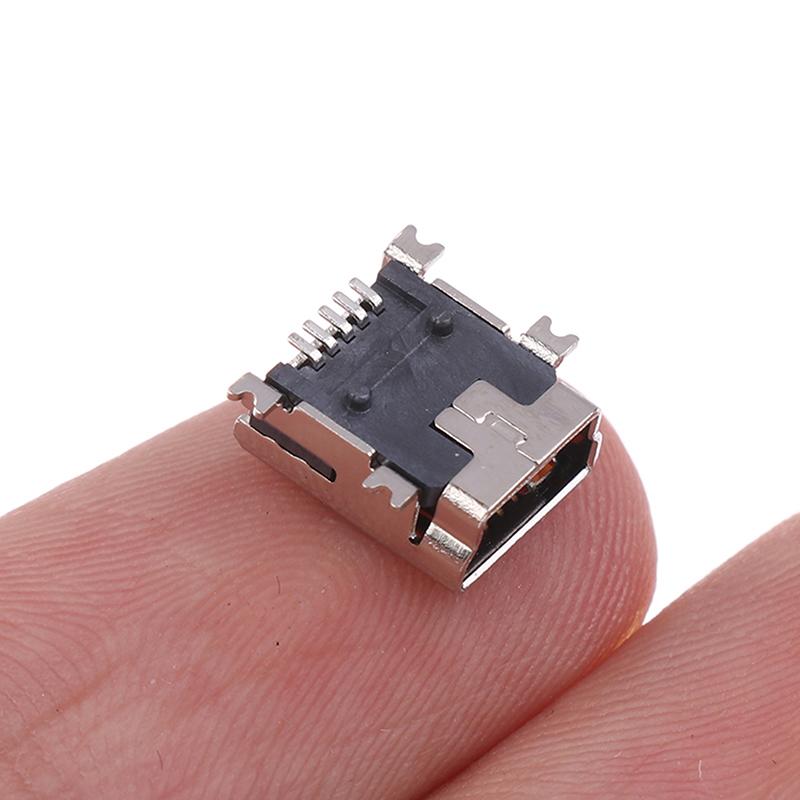 10/20PCS Mini USB Female Socket Connector Plug 5pin SMD Type USB Port For Tail Charging Mobile Phone Data Ports