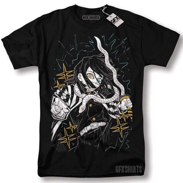 Demon Slayer Obanai Iguro Shirt Anime Tanjiro Nezuko Kimetsu no Yaiba T-Shirt Unisex T-Shirt S