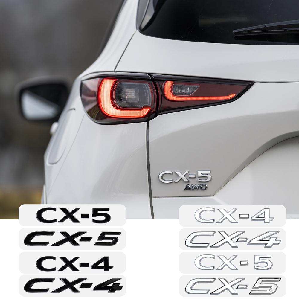 3D ABS CX-4 CX-5 Car Letter Badge Logo Trunk Decorative Sticker For Mazda 3 6 2 Axela CX30 CX7 Atenza Demio CX3 CX9 Accessories kyljh99