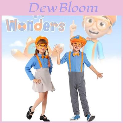 Blippi Childrens Costume For World Book Week Party With Polyester Fabric For Kids 3 To 8 Years