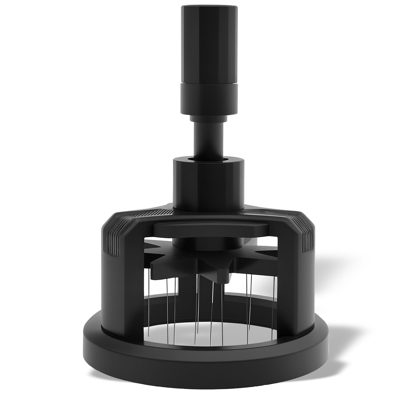 

Espresso Distribution Tool Efficient Coffee Powder Needle Height Adjustable Coffee Needle Stirrer Geared Spinning WDT Tool чёрный