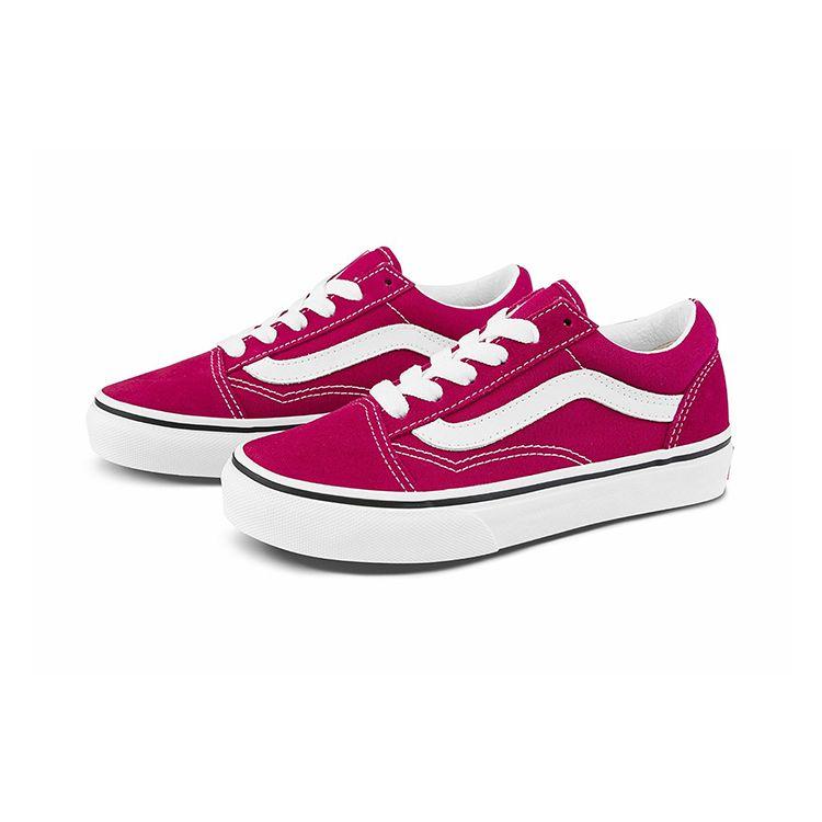 Vans Old Skool Canvas Low Top Kids Skate Shoes Kids Sneakers Magenta VN0A4BUU2NE