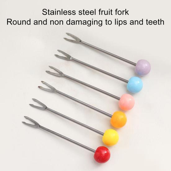 Fruit Fork Set with Ceramic Crab Storage Jar Stainless Steel Dessert Salad Forks Cartoon Mini Food Picks for Home Cafe Restaurant Table Decoration