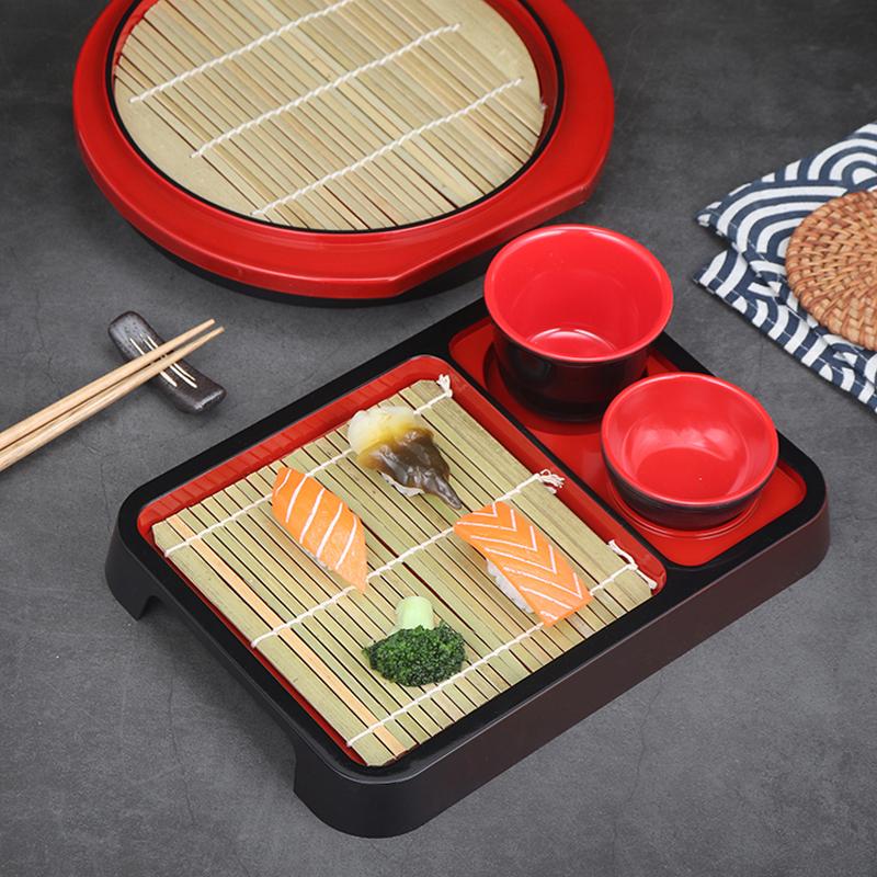 Teller für kalte Nudeln im japanischen Stil, Sushi-Restaurant, Soba, Udon, mit Bambusmatte, Geschirr für Dipsaucen, Tasse, Küche, koreanisches Geschirr