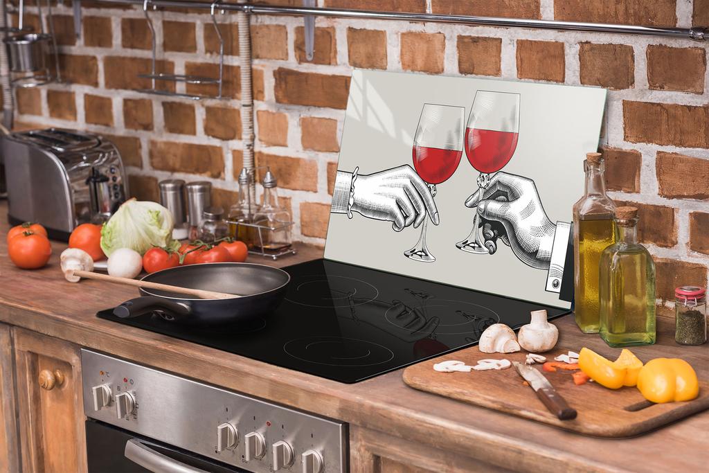SZKLANA DESKA DO KROJENIA 52x30 WINO
