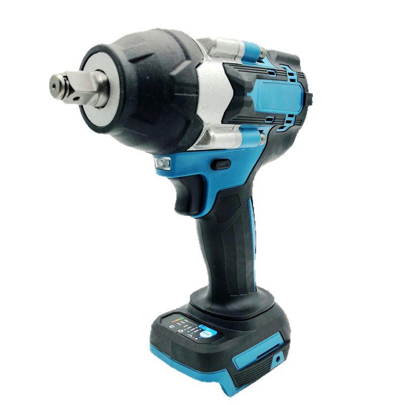 Makita-Style High Torque Brushless Electric Impact Wrench with Rechargeable Battery for Auto Repair & Scaffolding