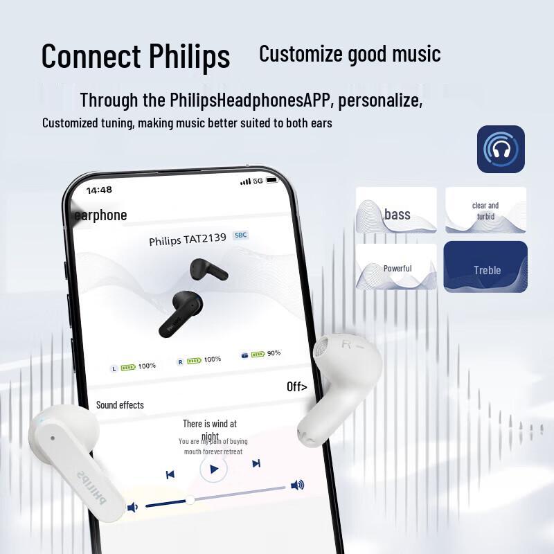 Philips True Wireless Bluetooth Earbuds