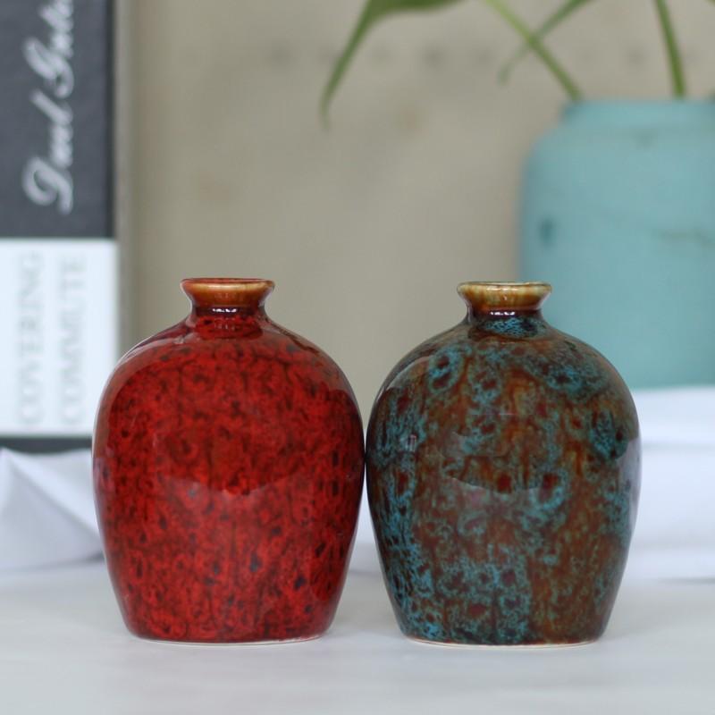 Ceramic Kiln-fired Vase, Aromatherapy Bottle, Hydroponic Flower Container, Mini Flower Holder, Dried Flower Vase, Hydroponic Plant Bottle