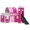 Cama Loft Infantil Branca e Rosa 90 x 200 cm Estrutura de Metal