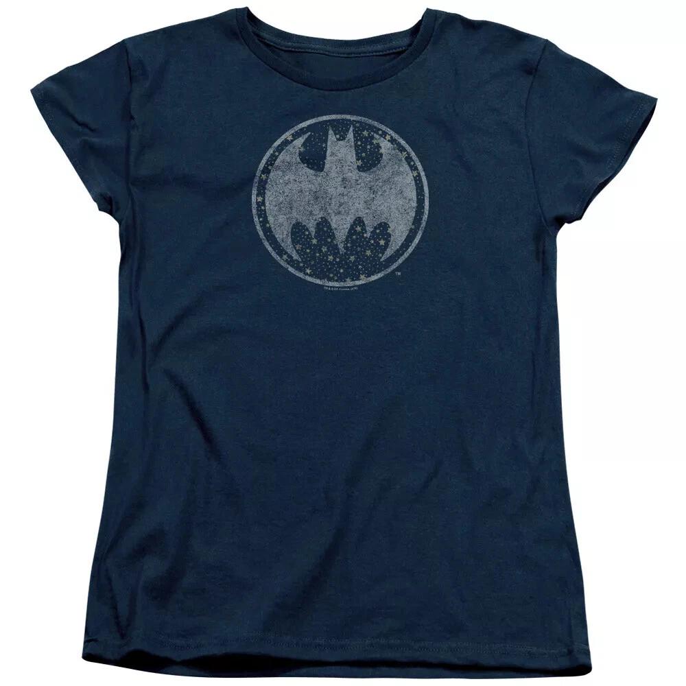 Batman  Starry Night Shield  Women s T-Shirt M