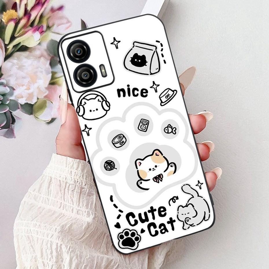 Cute Painting Phone Case For Motorola Moto G53 G73 Soft Silicone TPU Back Cover For MOTO G53 G73 5G Cases Bumpers