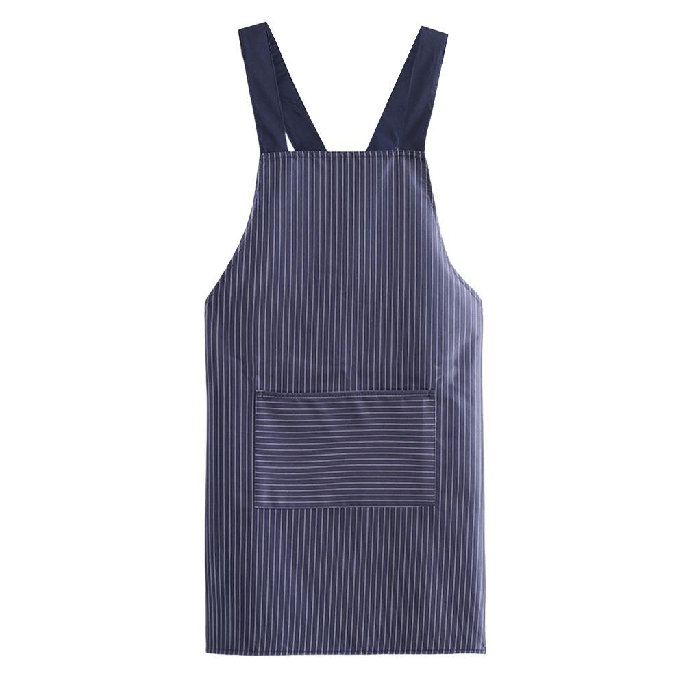 Striped Style Cooking Baking Bibs Anti-fouling Restaurant Uniform Portable Kitchen Apron  Universal