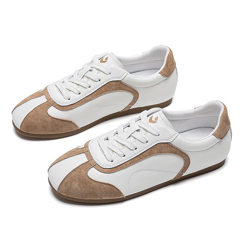 Summer Women's Sports Shoes Versatile Casual Flat-soled Single Shoes Little White Shoes 2025 New German Training Shoes Soft-soled Non-slip Women's Sh