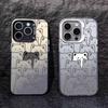Cute Cartoon Animal Graffiti Bear Phone Case for Samsung Galaxy S22 S23 S24 Ultra S25 S20 Plus S21 FE Lens Protect Plating Cover
