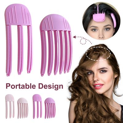 2Pcs Fluffy Hair Comb Natural Bump Up Comb Volume Clip Portable Travel Hot Wind Blowing Forehead Bangs Styling Comb Women Girls Hair Accessories