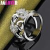 925 Sterling Silver Heart AAA Zircon Ring Jewelry