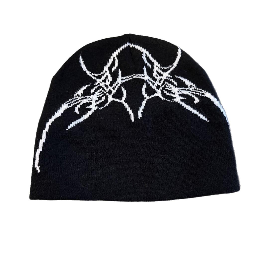 Skull Style Street Letter Beanie With No Brim For Winter And Fall Outfits Urban