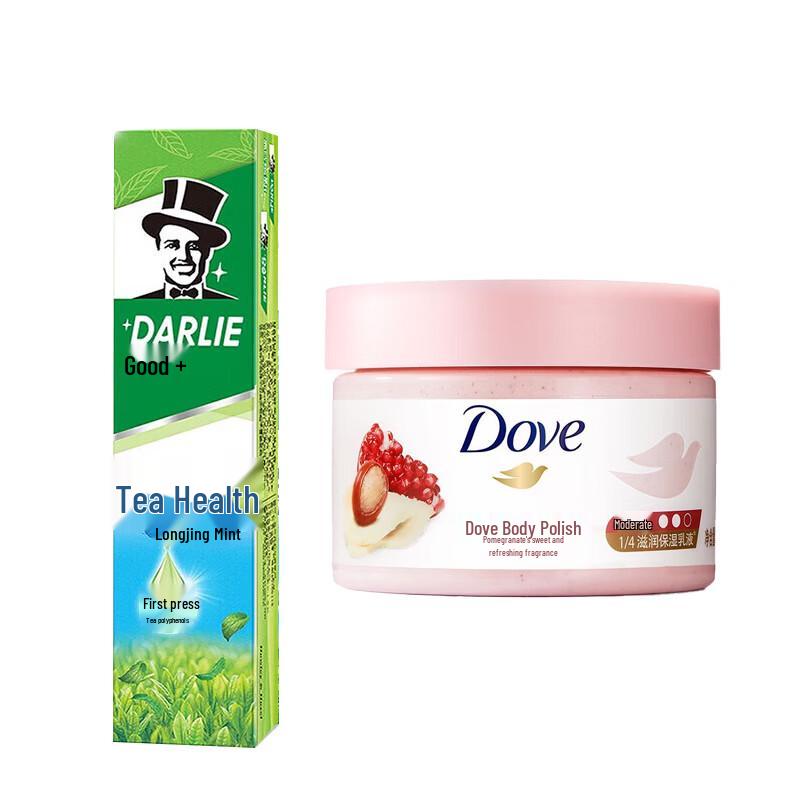 Hawley Toothpaste & Dove Body Scrub Family Pack
