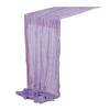 Tischläufer, rustikale Tischdecke, weich, waschbar, lichtecht, handgefärbte Tischdecke, Hochzeitsfeier-Dekoration