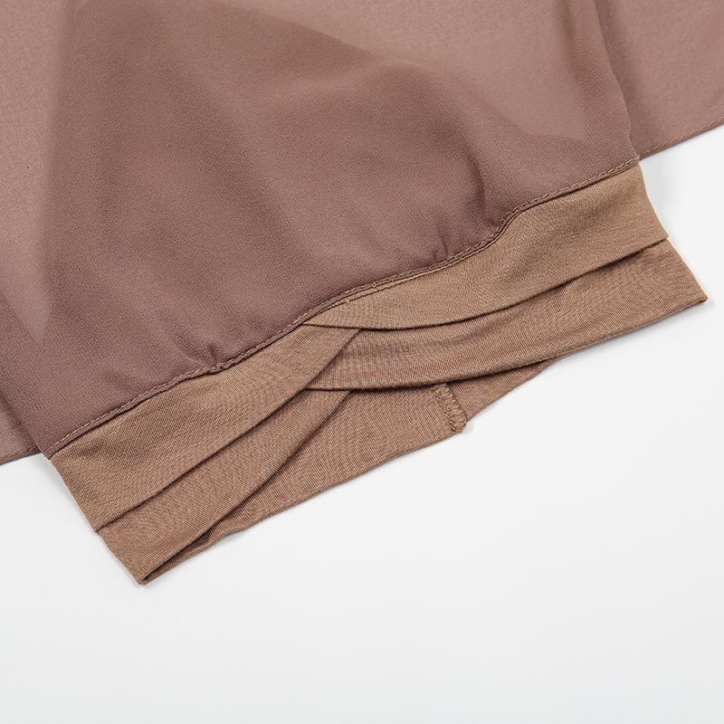 New Instant Chiffon Hijab With Underscarf Cap Muslim Inner Headband Women Cap Bonnet Long Shawl With Jersey Underscarf Headscarf