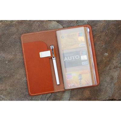 Travelers Notebook 21cm X 11cm Regular Size Memo Pad Leather Cover Case Oil-tanned Cowhide Includes 3 Refill Notebooks Compatible 4.25 8.25 Inch Diary