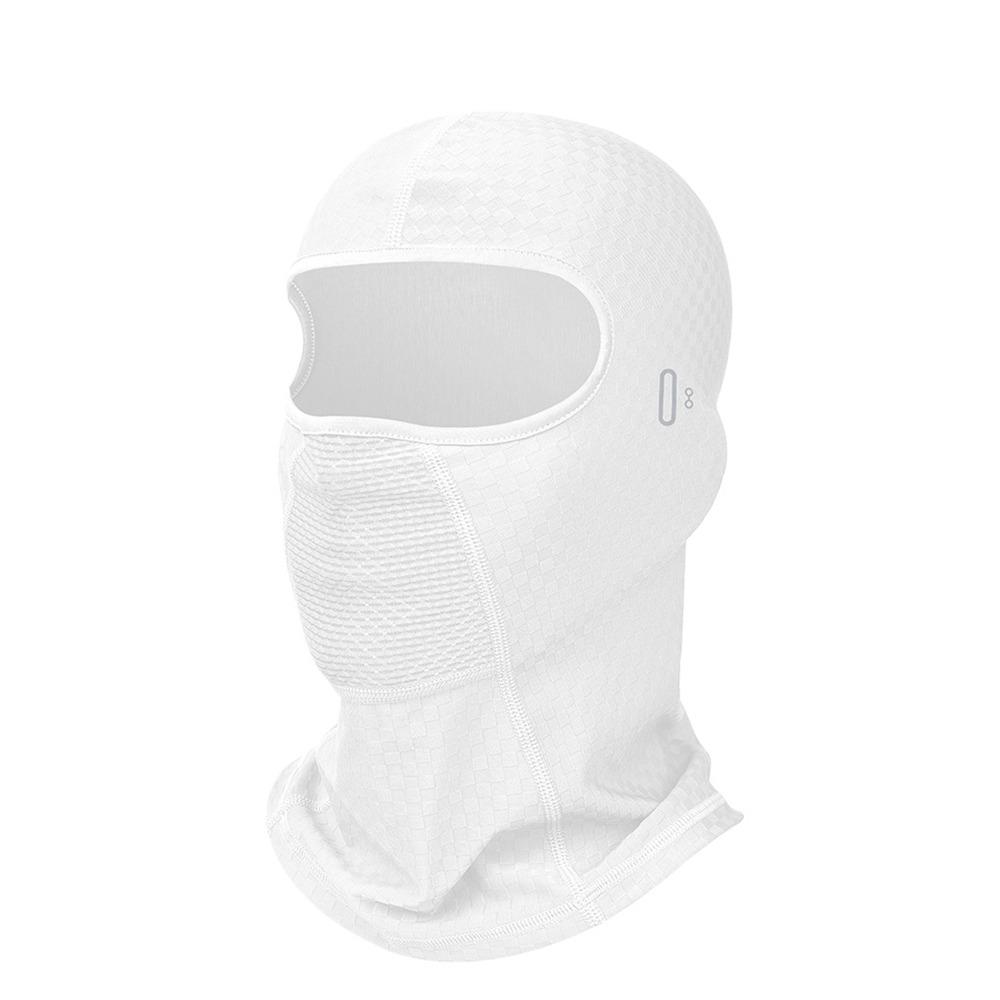

Breathable Motorcycle Mask with Glasses Hole Bandana Hood Fashion Full Face Mask Skiing белый