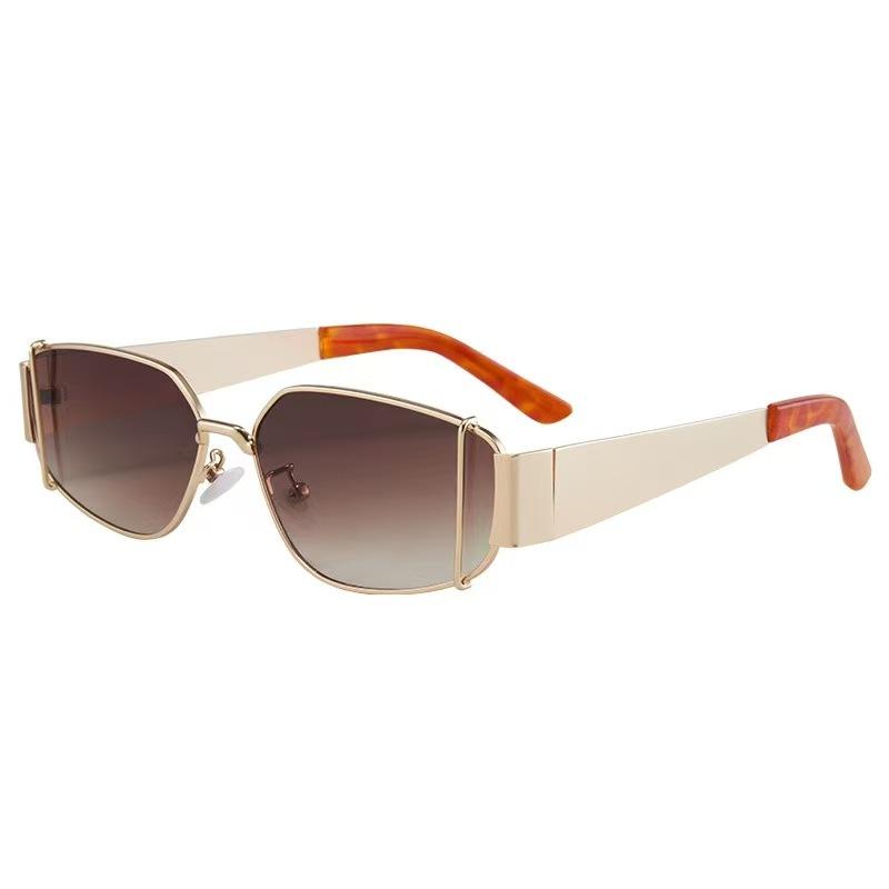 Nowe Stylowe Designerskie Okulary Przeciwsłoneczne Damskie Kształt Wielokąta Antyrefleksyjne Damskie Okulary Przeciwsłoneczne Vintage Retro Męskie Okulary Przeciwsłoneczne