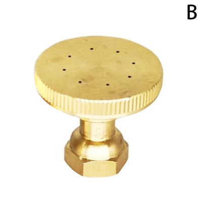 Sprayer Irrigation Systems 8 Hole Golden Brass Garden Sprinkler Head High Pressure Windproof Straight Curved Atomizing Nozzle