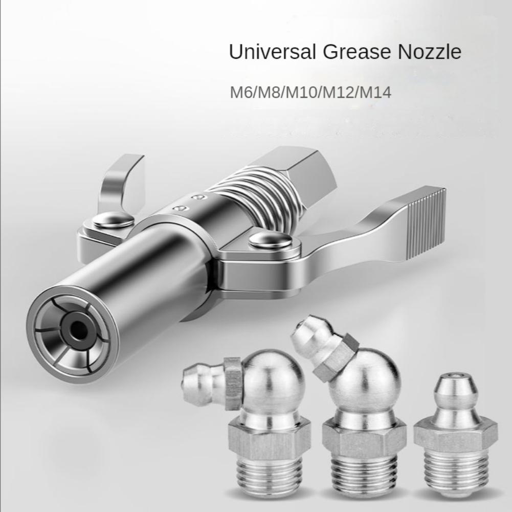Mini Cuplă Pistol de Gresare 10000PSI Pompă Manuală de Gresare Cap Seringă Lubrifiere Duză Pompă de Ulei Instrument de Umplere Niplu Injector de Gresare