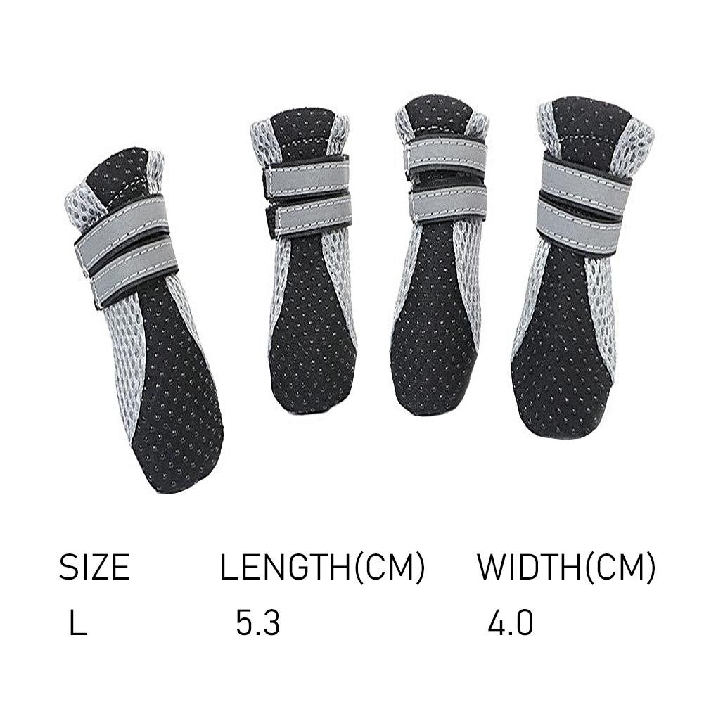 Wasserdichte Welpen-Laufschuhe Rutschfester Hunde Atmungsaktiver Pfotenschutz Lässige Sportstiefel Polyester Mesh Haustierprodukte