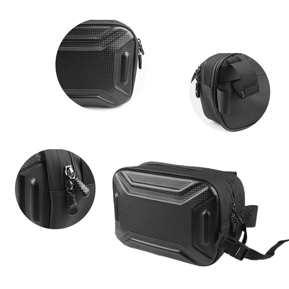 3L Bike Handlebar Bag Multifunctional Bike Front Tube Bag Adjustable Strap Bicycle Storage Bag Hard Shell Cycling Accessories