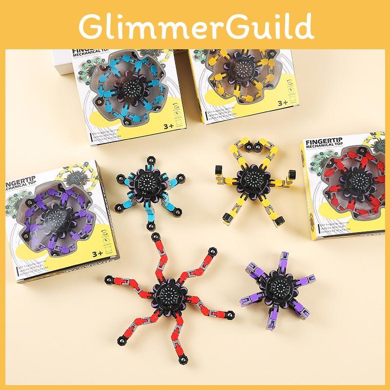 Deformation Cartoon Mechanical Mecha Chain Finger Gyro Children Toys Play For