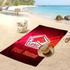 LOSC Lille Personalized Printed Beach Towel Soccer Logo Support Custom Name Text Absorbent Towel For Sport Travel Special Gift