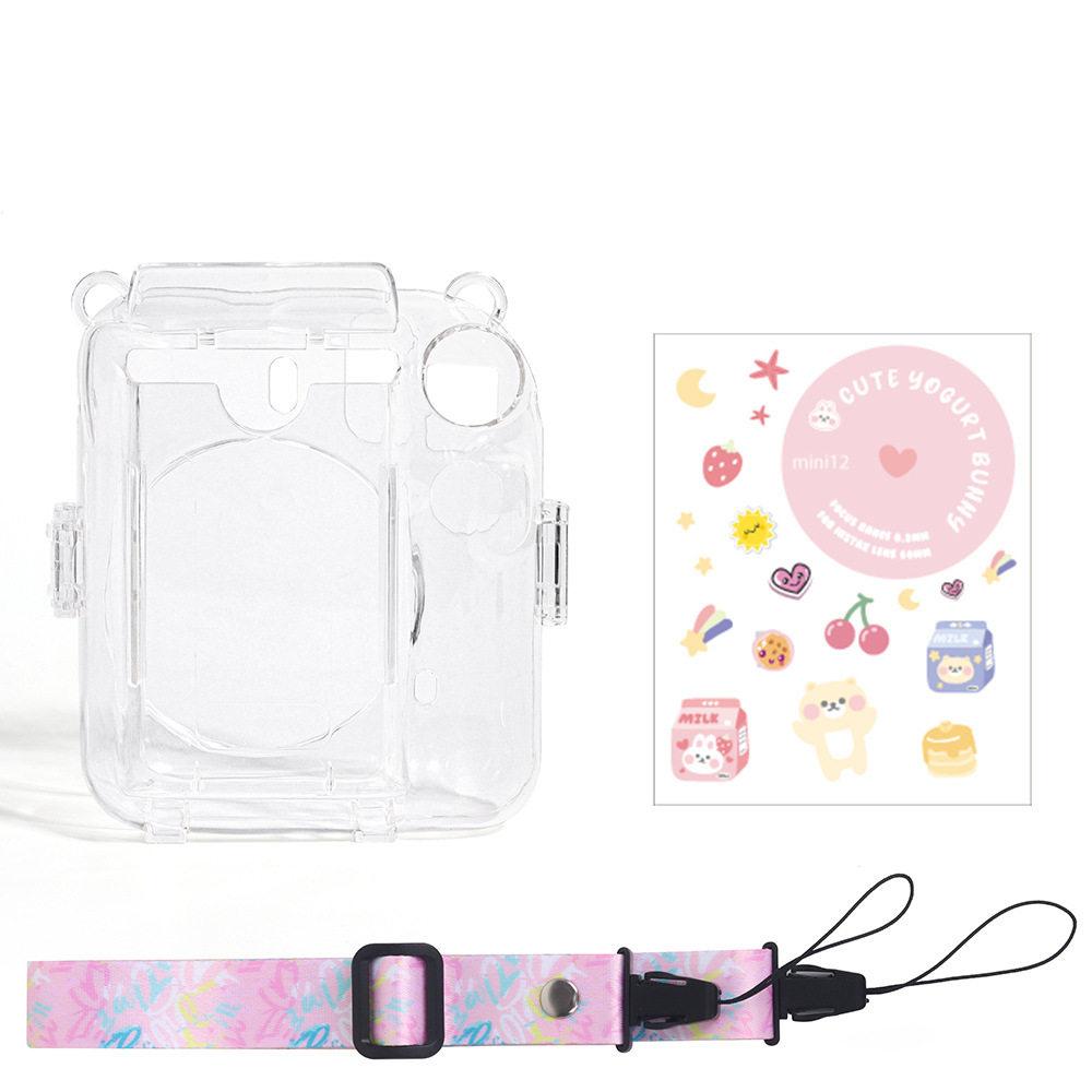Camera bag For Fujifilm Instax Mini 12 Case Transparent Photo Storage Protective Cover Camera Stand Diy Sticker Sets