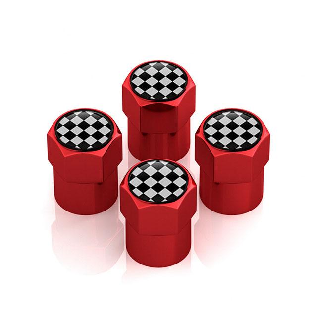 4Pcs/Set Car Tire Valve Caps Wheel Valve Cap Auto Tyre Air Valve Stem Caps Dust Cover for F1 UK Flag Car Vehicles Styling