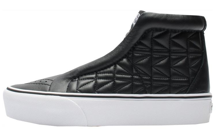 Vans SK8 Hi Без шнурков Платформа Карл Лагерфельд Стеганый Черный Белый VA3DQ7OEL 37