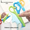 Child-Friendly Safety Scissors: Round-Headed, Spring-Loaded for Kids' Paper Crafts