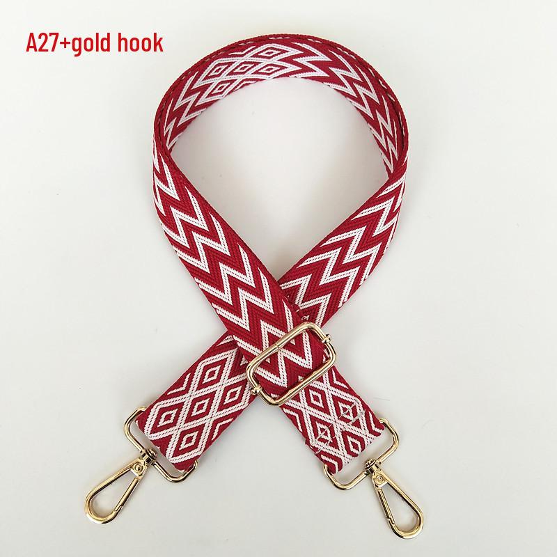 Bunter Damen-Taschen-Ersatzriemen - Bestickt, Breit, Dekompressionsfähig, Einzelne Schulter, Umhängetasche, Rucksack, Lanyard-Stil.