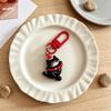 Cartoon Black Cat Resin Keychain: Cute Backpack Charm & Gift